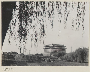 City gate and bridge over moat