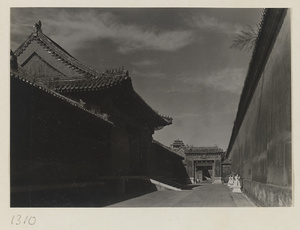 Alley and small gate in the Forbidden City