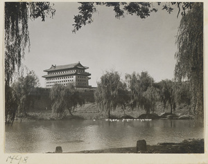 Dong bian men, city wall, and moat