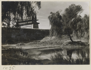 Dong bian men, city wall, and moat