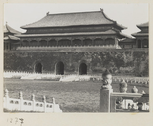 North facade of Wu men seen from Tai he men