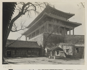 Gate with double-eaved roof in the Forbidden City
