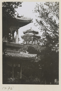 Corner of Qi wang lou with Zhou shan ting in background