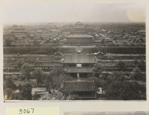 Forbidden City seen from Jingshan Gong Yuan