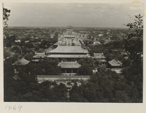 View of Beijing looking north from Jingshan Gong Yuan