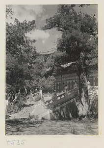 Stairs leading to the terrace of Da cheng dian at Kong miao