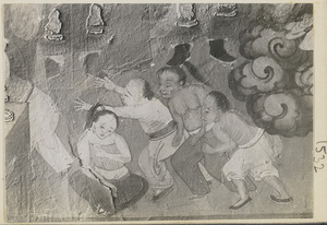 Mural detail at Lao ye miao