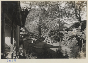 Courtyard garden at Ta Yuan Fu, Yenching