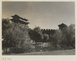 Yong ding men, city wall, and moat