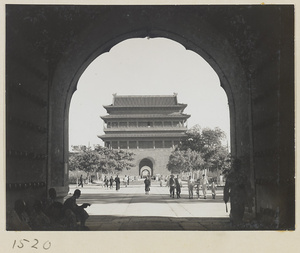 Tian an men seen through archway of Qian men