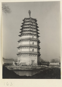Storied wooden pagoda at Tian ning si