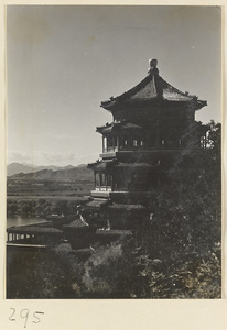 Detail of Fo xiang ge showing the tower