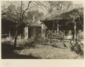 Single-eaved buildings in the Old Wu Garden