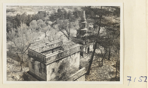 Buildings and stupa-style pagoda on Back Hill of Yihe Yuan