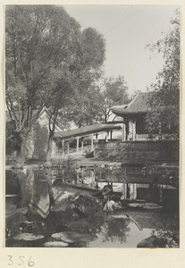 Mountain-climbing gallery, shoreline, and garden at Yihe Yuan