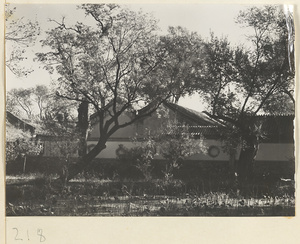 Garden and buildings with ornamental windows at the Old Wu Garden