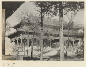 Temple building at Huang si