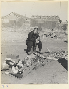 Street vendor selling decorative objects and household goods