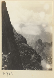 Mountain landscape on Hua Mountain