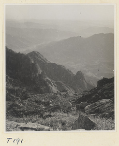 View of landscape on Tai Mountain