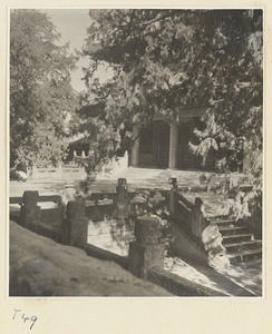 Terrace connecting Da cheng dian to the temple of Lady Confucius at the Kong miao