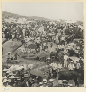 Market fair during the Dragon Boat Festival in a village on the Shandong coast