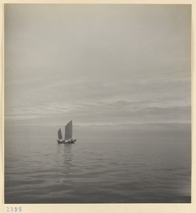 Junk sailing on the Shandong coast