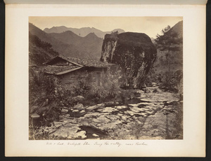 Mill and rock, waterfall glen. Yung [Yuen?] Foo valley, near Foochow