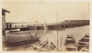 Bridge of boats at Ningpo