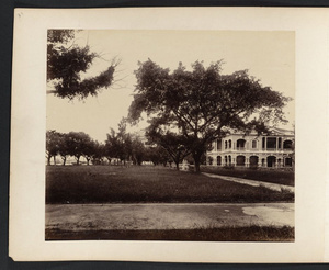 Walkway and residence on Shameen Island, Canton