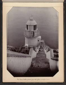 Looking down from the top of the stairs at the keeper's house, Dongyong lighthouse (東湧燈塔), Dongyin Island, Taiwan