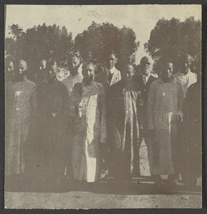 Group portrait of Chinese and western men