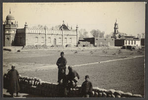 Wang Chia T'ai Tsz, Ningsia.  The mosque from the southwest.