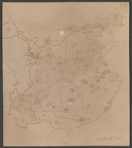 Map showing Muslim areas of China