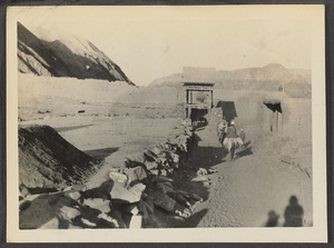 Entering a small walled village near mouth of Sining River.  5:30 a.m.