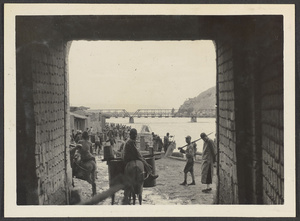 Lanchow.  Through the Water Gate.  Outside here goatskin rafts leave for Ningsia and Pao To.