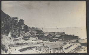 Tungkuan, Shensi.  Gateway to ancient China.  From the east.  Wei River in background, Yellow River to right.