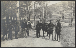 On the road to Pingliang.  A guard of honor.