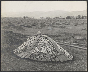 Tsingshui Ho Valley.  North to the Yellow River.  A Moslem grave, Kuyuan.