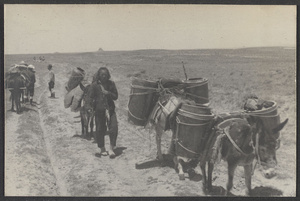 On the border of the Odos Desert.  Pottery for Hui An Pao.  Five li towers on horizon.