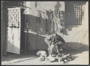 Around Lin Ho, Suiyuan.  Any old shoes to mend.