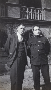 A Shanghai Municipal Policeman with another man