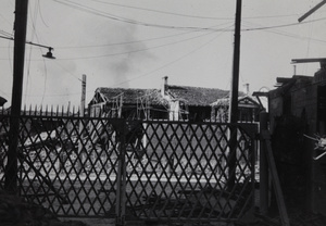 Bomb damaged buildings, Shanghai, 1937