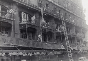 Aftermath of bombing, Sincere Company department store, Shanghai, 23 August 1937