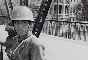 Japanese marine, Garden Bridge, Shanghai, 1937