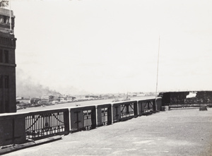 Fires in Hongkou and Yangpu, seen from Palace Hotel, Shanghai, 1937