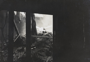 Interior of Palace Hotel, Shanghai, after the bombing of 14 August 1937