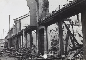 	War damage, Wuchow (Wuzhou) Road, Shanghai, 1937