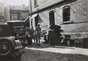 Evacuation of Kashing Road Police Station, Shanghai, 1937