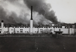The burning of Hongkou, Shanghai, 1937